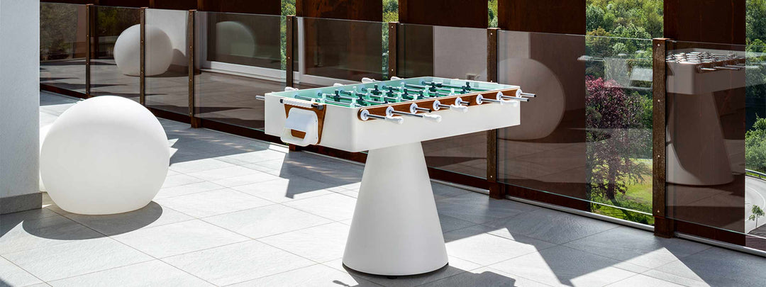 Collection of Sports and Games Design: Foosball Tables, Ping Pong, and Table Football with Contemporary Design