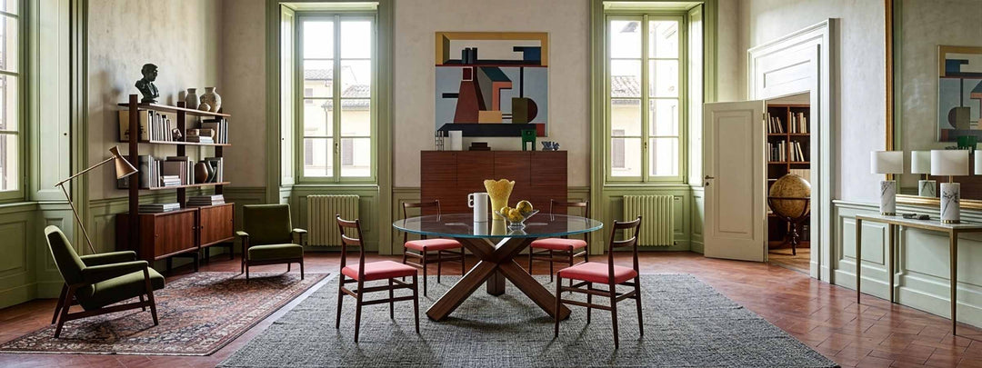 Cassina dining room collection with chair LEGGERA, designed by Gio Ponti