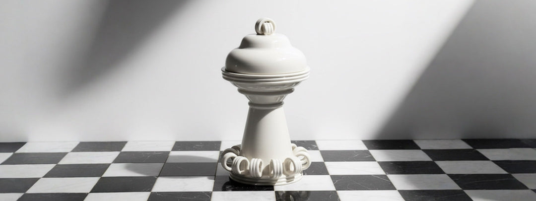 ornamental container porta biscotti by bitossi ceramiche for design italy