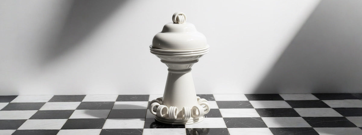 ornamental container porta biscotti by bitossi ceramiche for design italy