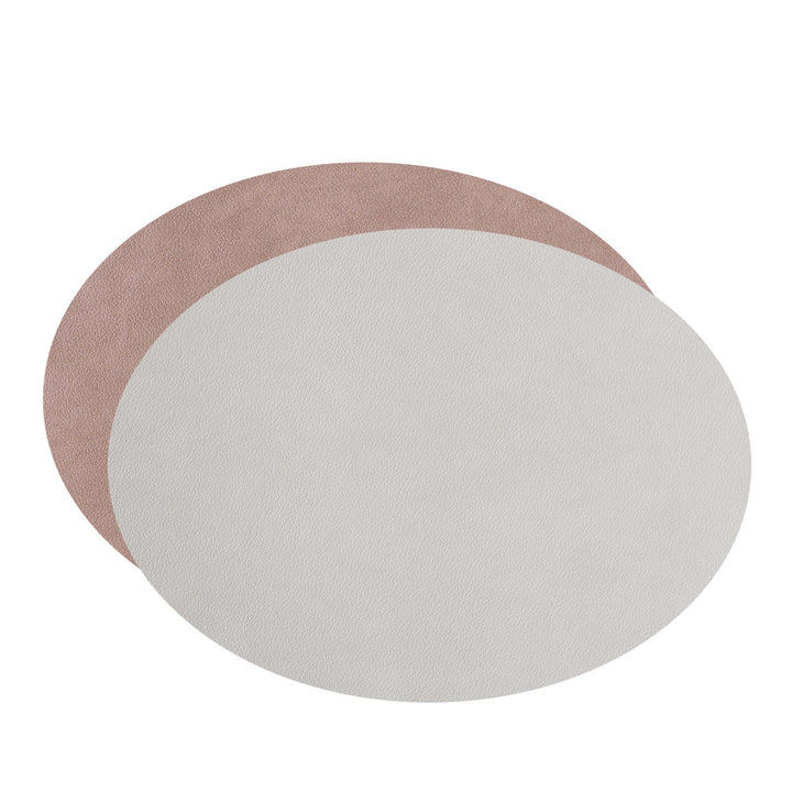 Leather Oval PLACEMAT & Napkin Rings BOTTEGA by Ekaterina Borovkova for ADJ STYLE