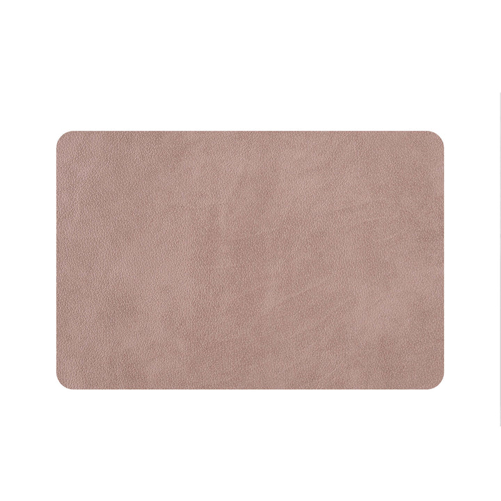 Leather Rectangular PLACEMAT & Napkin Rings BOTTEGA by Ekaterina Borovkova for ADJ STYLE