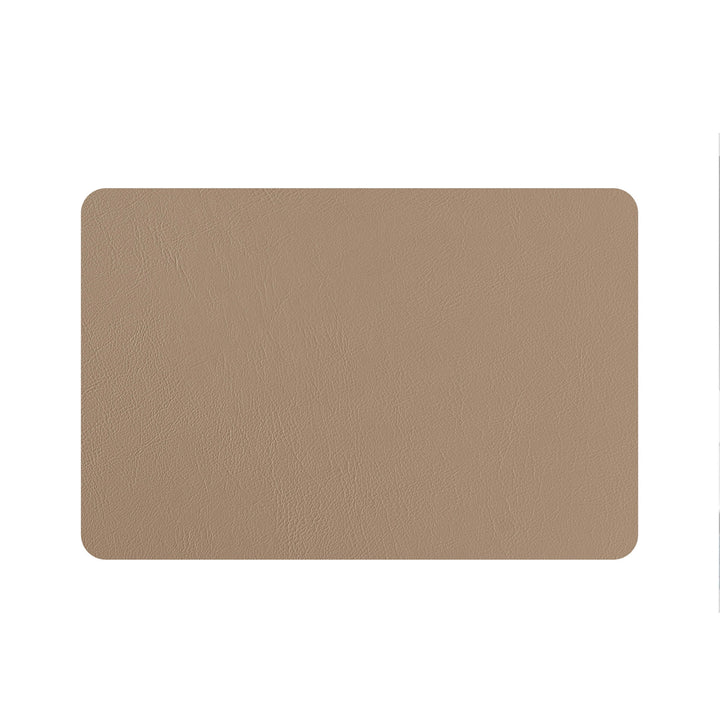 Leather Rectangular PLACEMAT & Napkin Rings BOTTEGA by Ekaterina Borovkova for ADJ STYLE