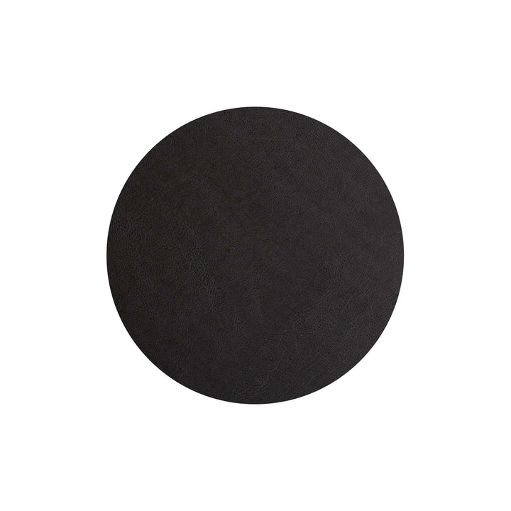 Leather Round PLACEMAT & Napkin Rings BOTTEGA by Ekaterina Borovkova for ADJ STYLE