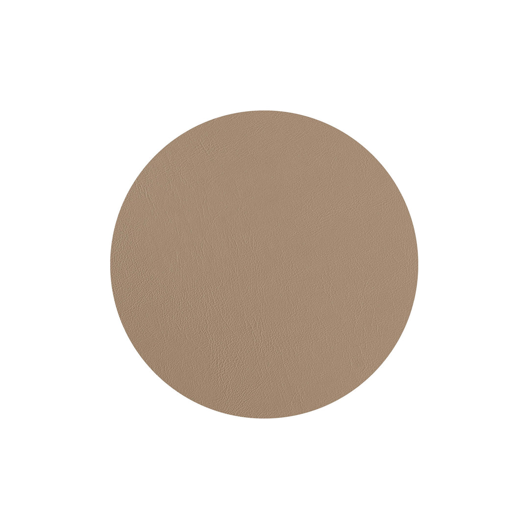 Leather Round PLACEMAT & Napkin Rings BOTTEGA by Ekaterina Borovkova for ADJ STYLE