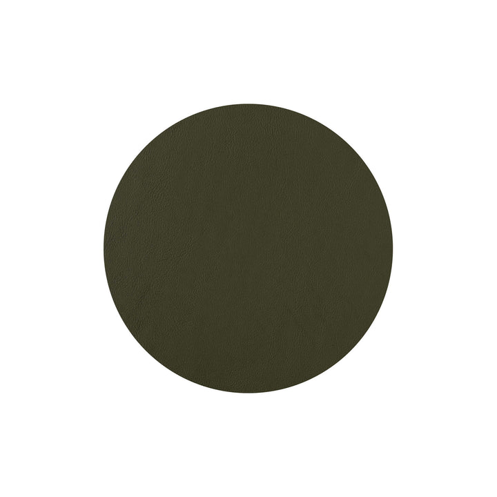 Leather Round PLACEMAT & Napkin Rings BOTTEGA by Ekaterina Borovkova for ADJ STYLE