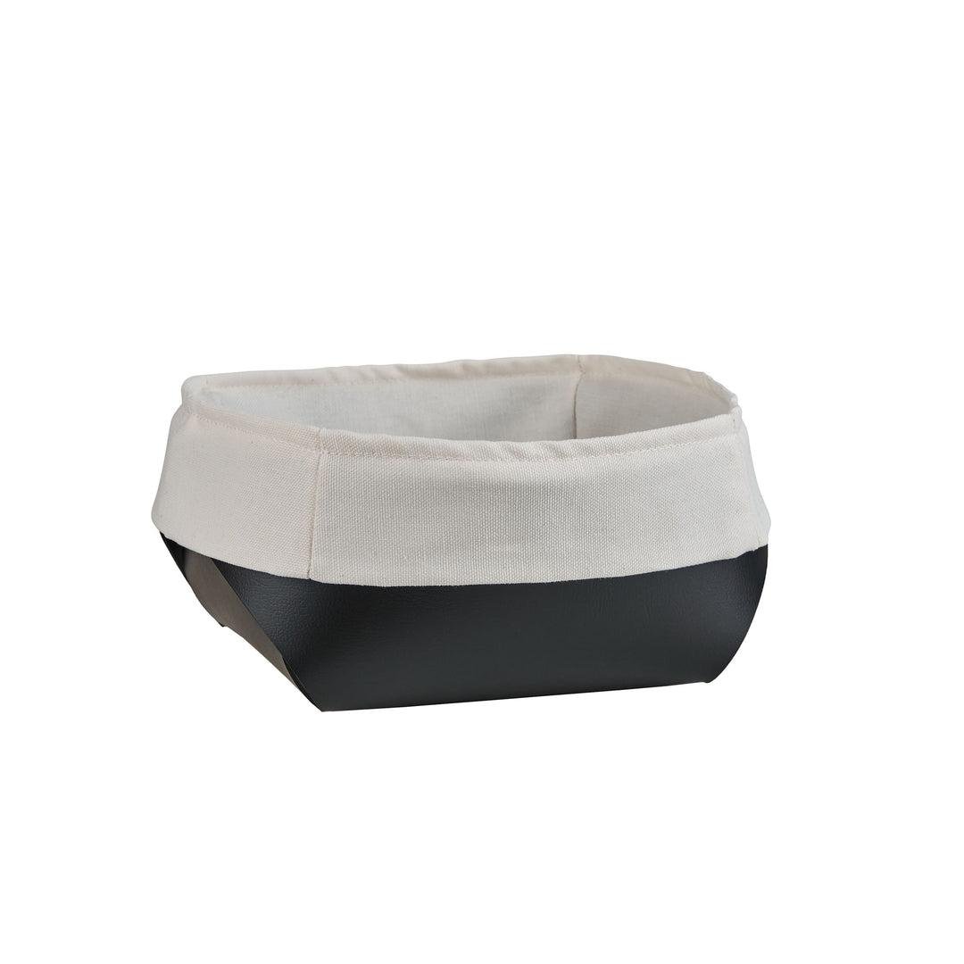 Leather Bread Basket with Cotton Bag Set of 2 by Ekaterina Borovkova for ADJ STYLE