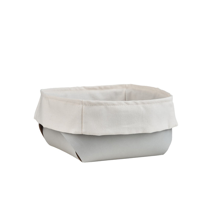Leather Bread Basket with Cotton Bag Set of 2 by Ekaterina Borovkova for ADJ STYLE