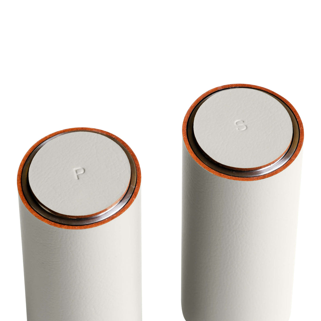 Electric Leather SALT & PEPPER MILL by Ekaterina Borovkova for ADJ STYLE