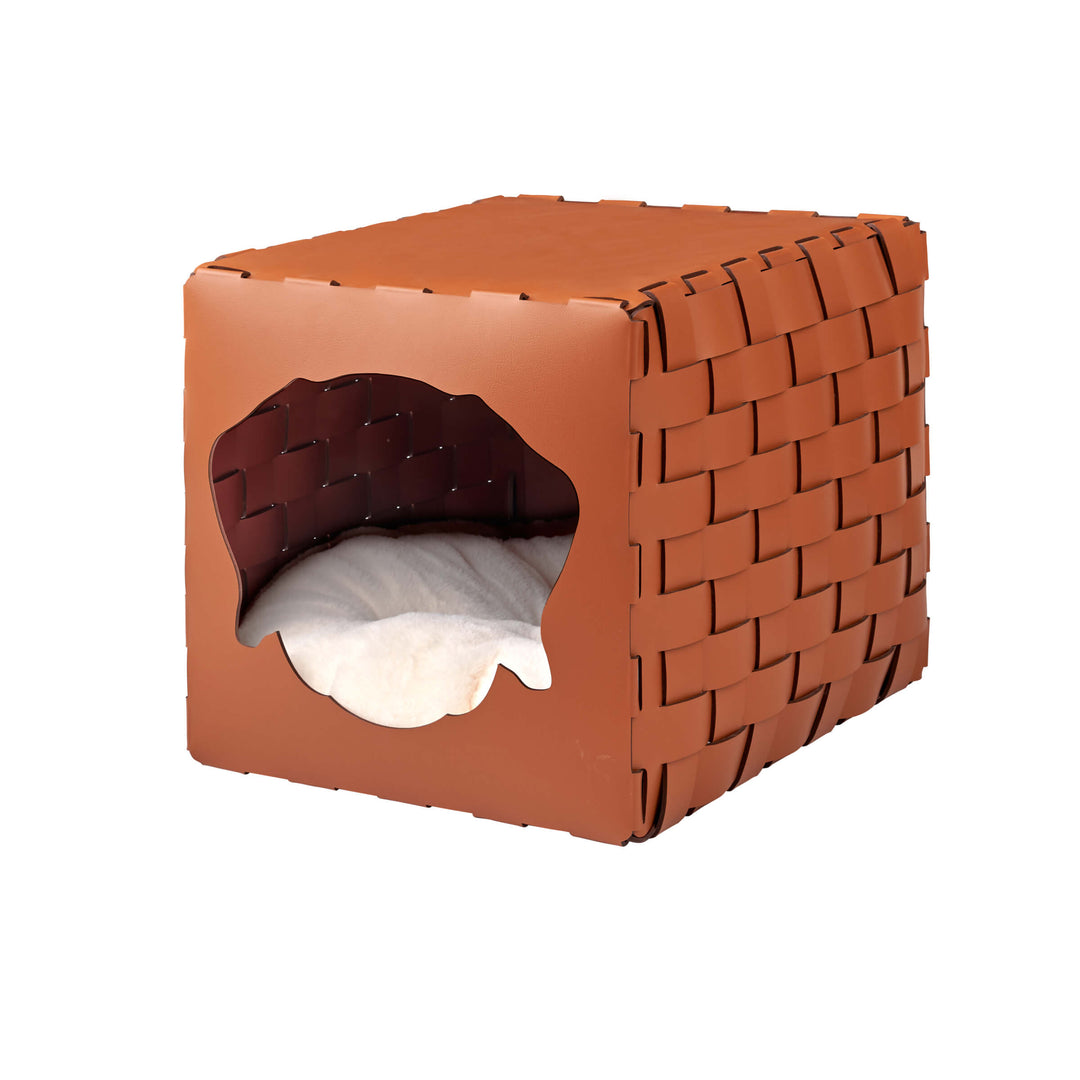 Leren Huisdierbed HOUSE FOR PET door Ekaterina Borovkova voor ADJ STYLE