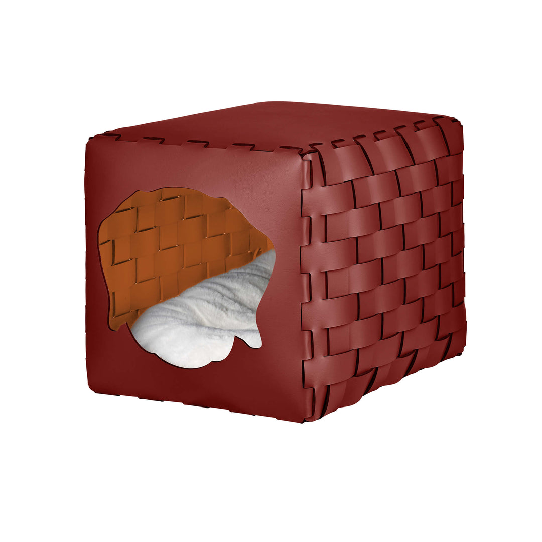 Leren Huisdierbed HOUSE FOR PET door Ekaterina Borovkova voor ADJ STYLE