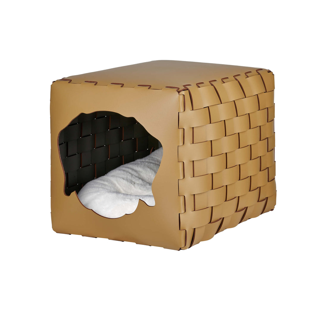 Leren Huisdierbed HOUSE FOR PET door Ekaterina Borovkova voor ADJ STYLE
