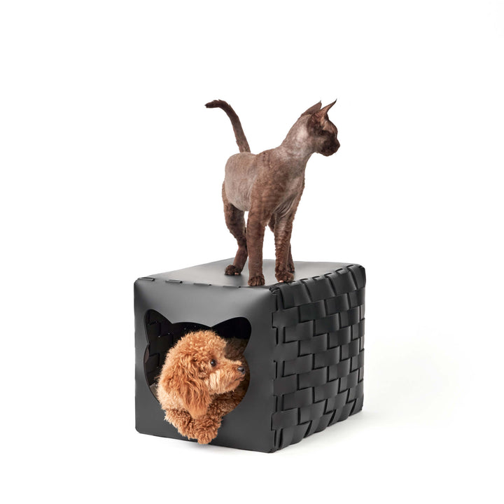 Leren Huisdierbed HOUSE FOR PET door Ekaterina Borovkova voor ADJ STYLE