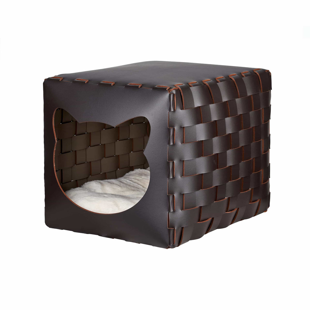Leren Huisdierbed HOUSE FOR PET door Ekaterina Borovkova voor ADJ STYLE