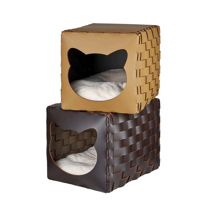 Leren Huisdierbed HOUSE FOR PET door Ekaterina Borovkova voor ADJ STYLE