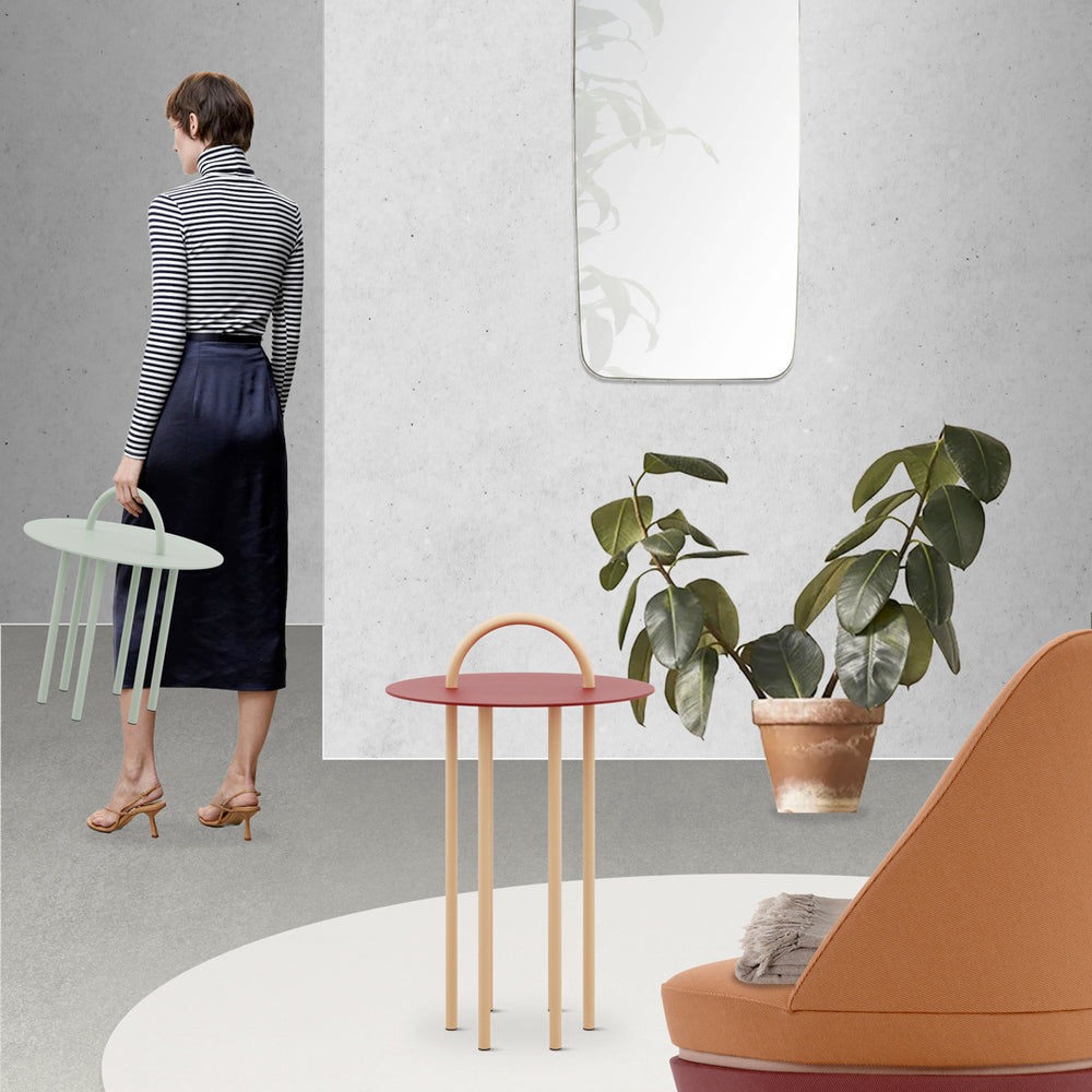 Metal Side Table OBIQUO by Nasilowska-Russo for Adrenalina 2