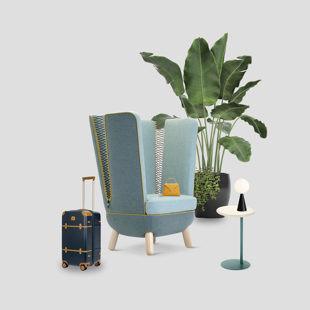 High Back Two-Seater Sofa SLY by Italo Pertichini for Adrenalina 4