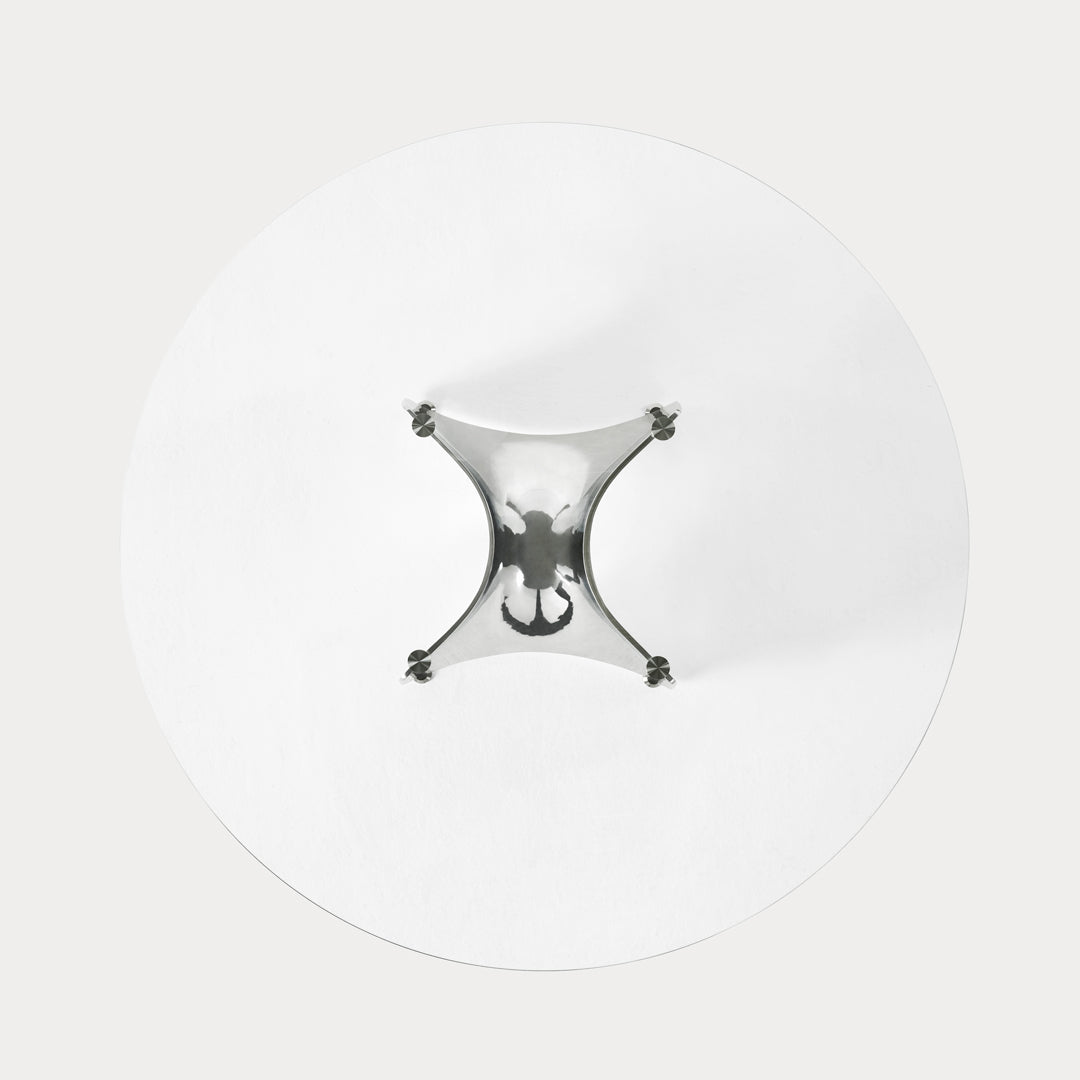 Crystal and Alluminium Table BENTZ by Jeff Miller for Baleri Italia 6