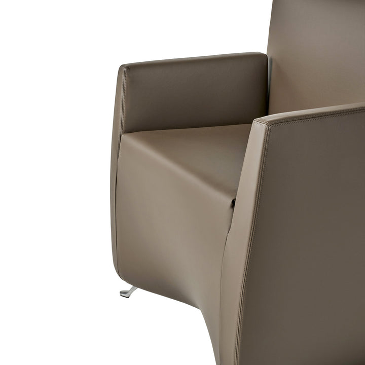 Armchair with Reclining Back CAPRICHAIR by Hannes Wettstein for Baleri Italia 4