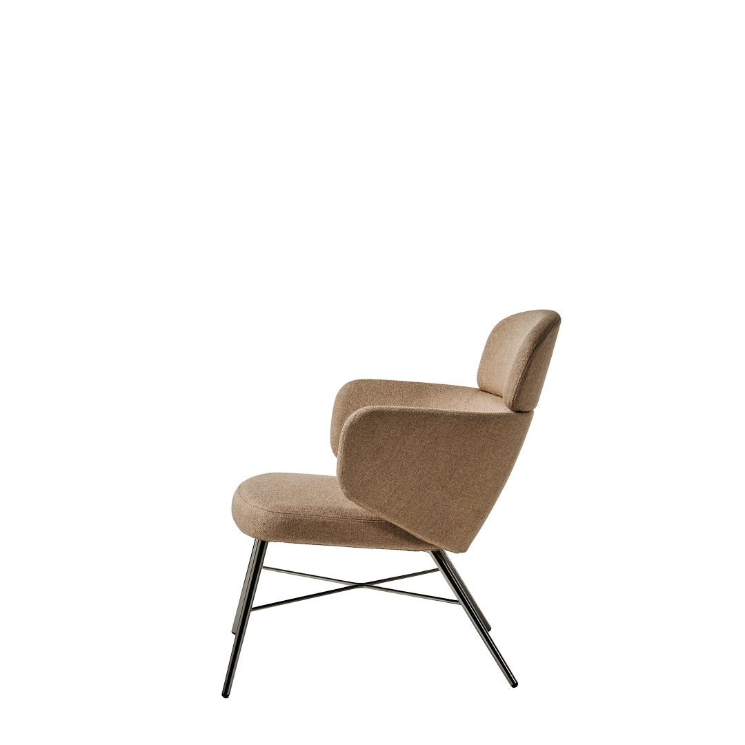 Upholstered Lounge Armchair KIN LOUNGE by Radice Orlandini Designstudio for Baleri Italia 3