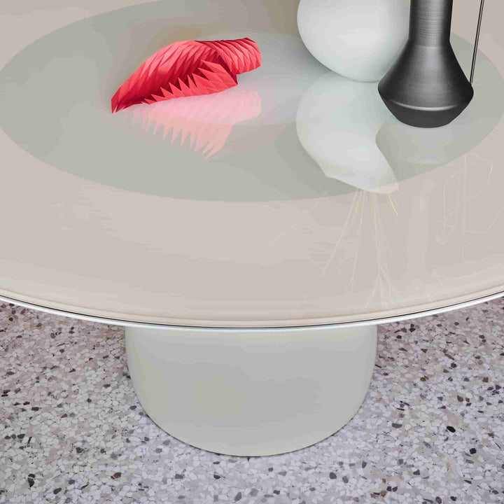 Glass Round Table ROUNDEL by Claesson Koivisto Rune for Baleri Italia