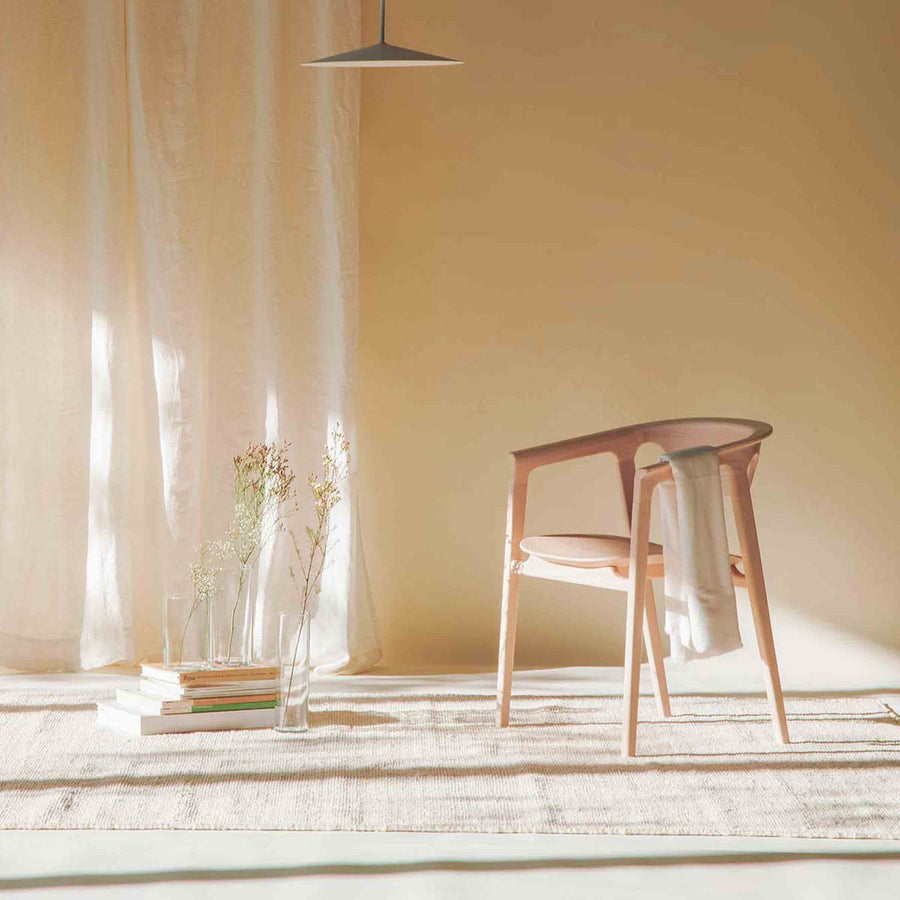 Ash Wood Armrest Chair DUNA by Cono Studio for Dale Italia 1