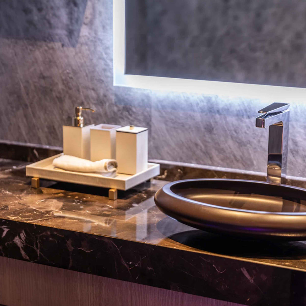 Square Bathroom Set POSEIDON by Pinetti 02