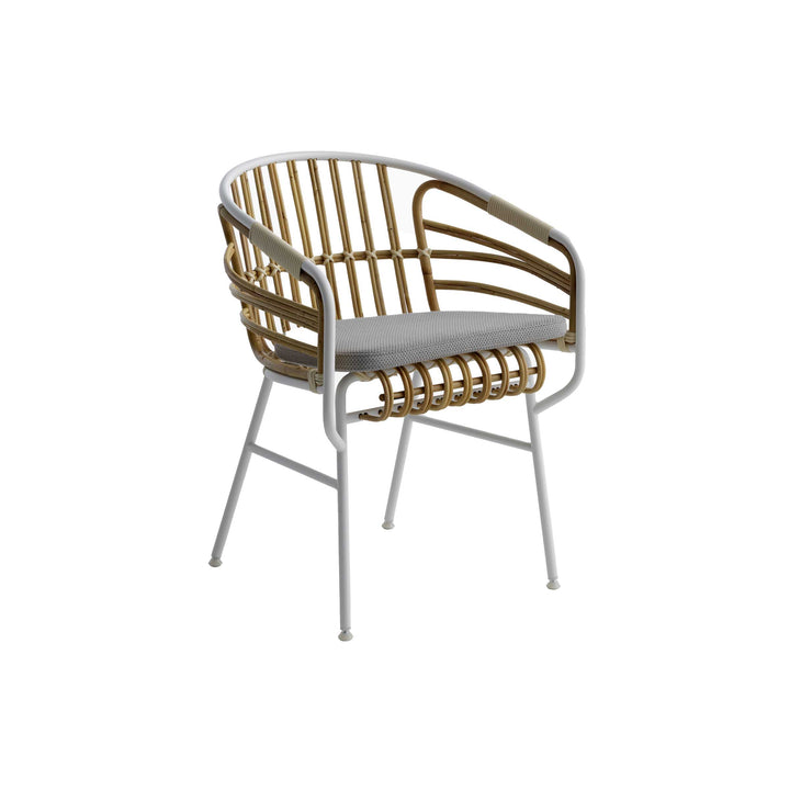 Rattan Armrest Chair RAPHIA RATTAN by Lucidi Pevere for Casamania 08