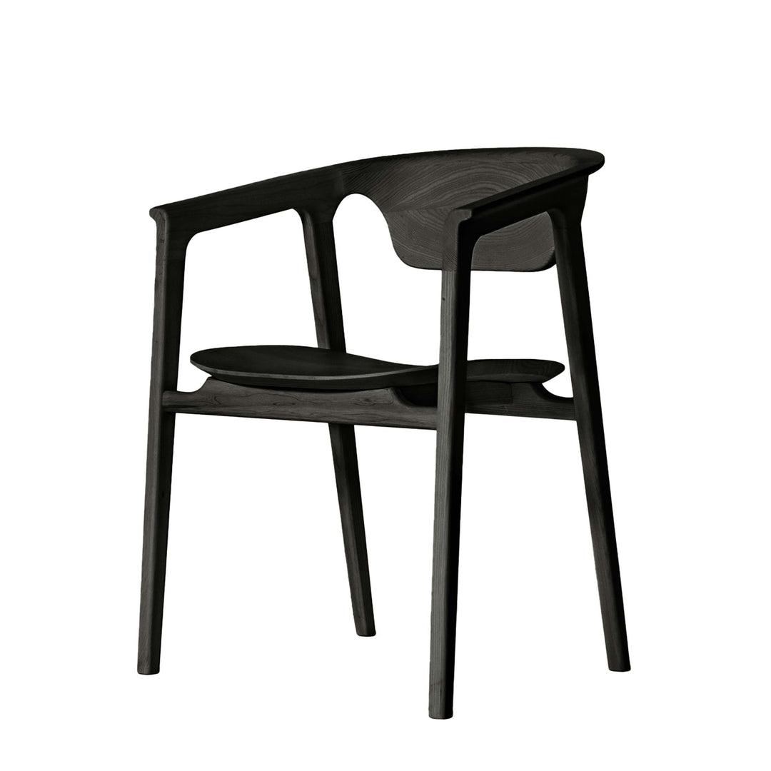 Ash Wood Armrest Chair DUNA by Cono Studio for Dale Italia 8