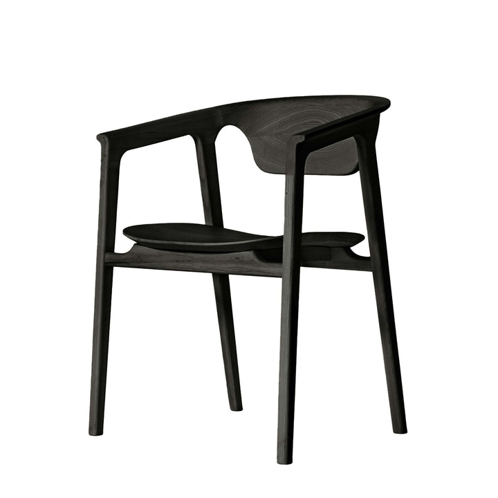 Ash Wood Armrest Chair DUNA by Cono Studio for Dale Italia 8