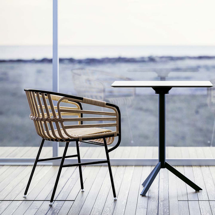 Rattan Armrest Chair RAPHIA RATTAN by Lucidi Pevere for Casamania 02