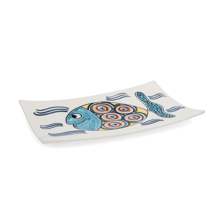 Ceramic Serving Platter PESCI by Improntabarre 08
