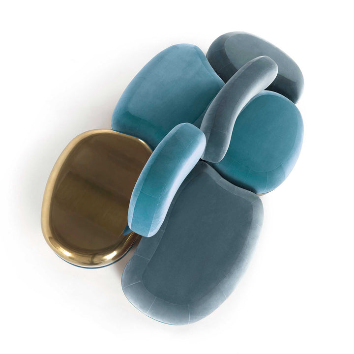 Four-Seater Velvet Sofa BELMER by Matteo Cibic 06