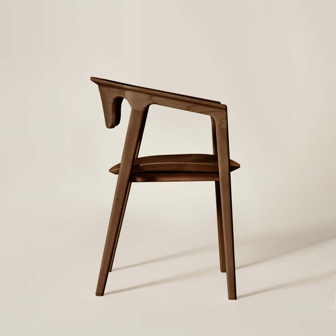 Ash Wood Armrest Chair DUNA by Cono Studio for Dale Italia 16