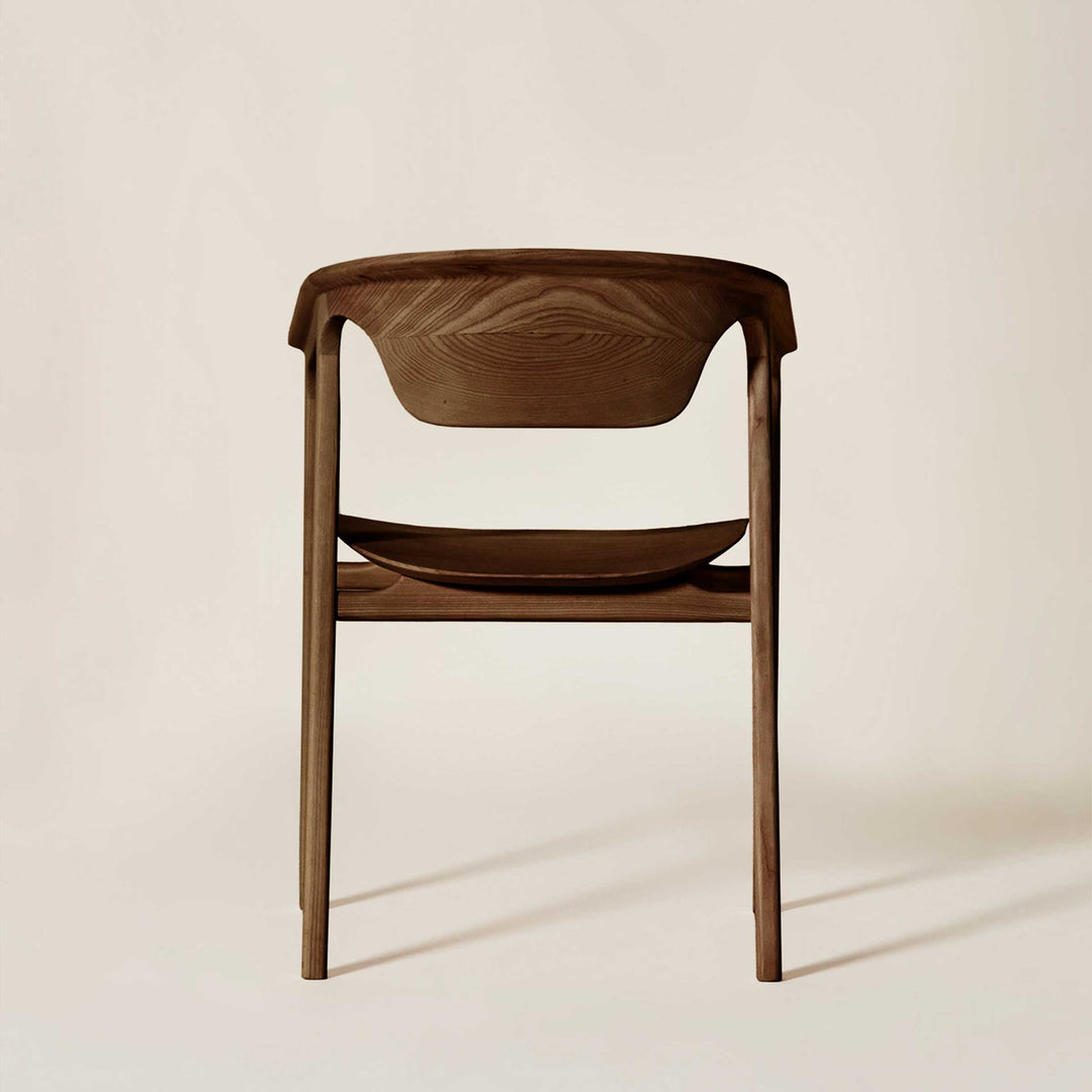 Ash Wood Armrest Chair DUNA by Cono Studio for Dale Italia 17