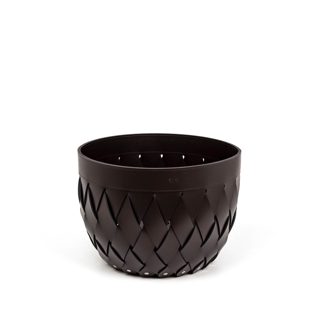 Leather Basket CANARIA by Pinetti 03