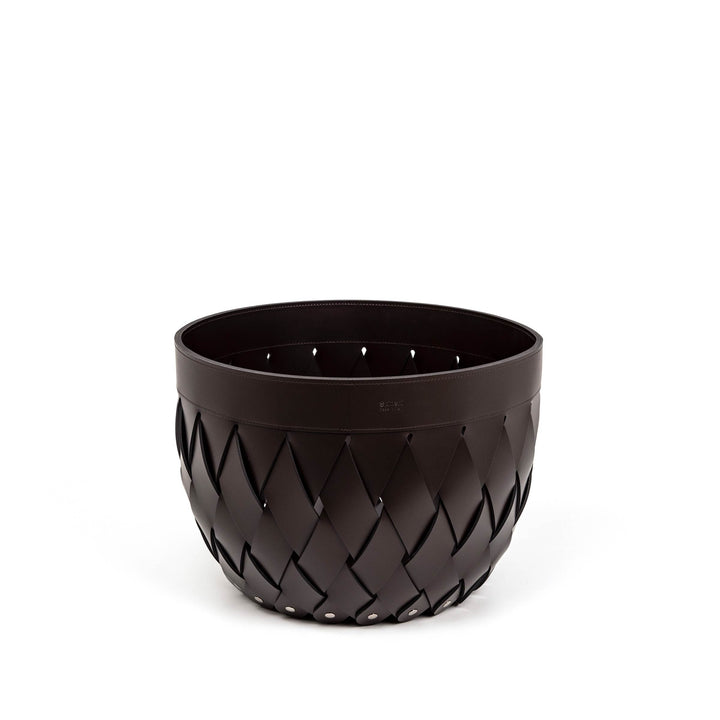 Leather Basket CANARIA by Pinetti 03