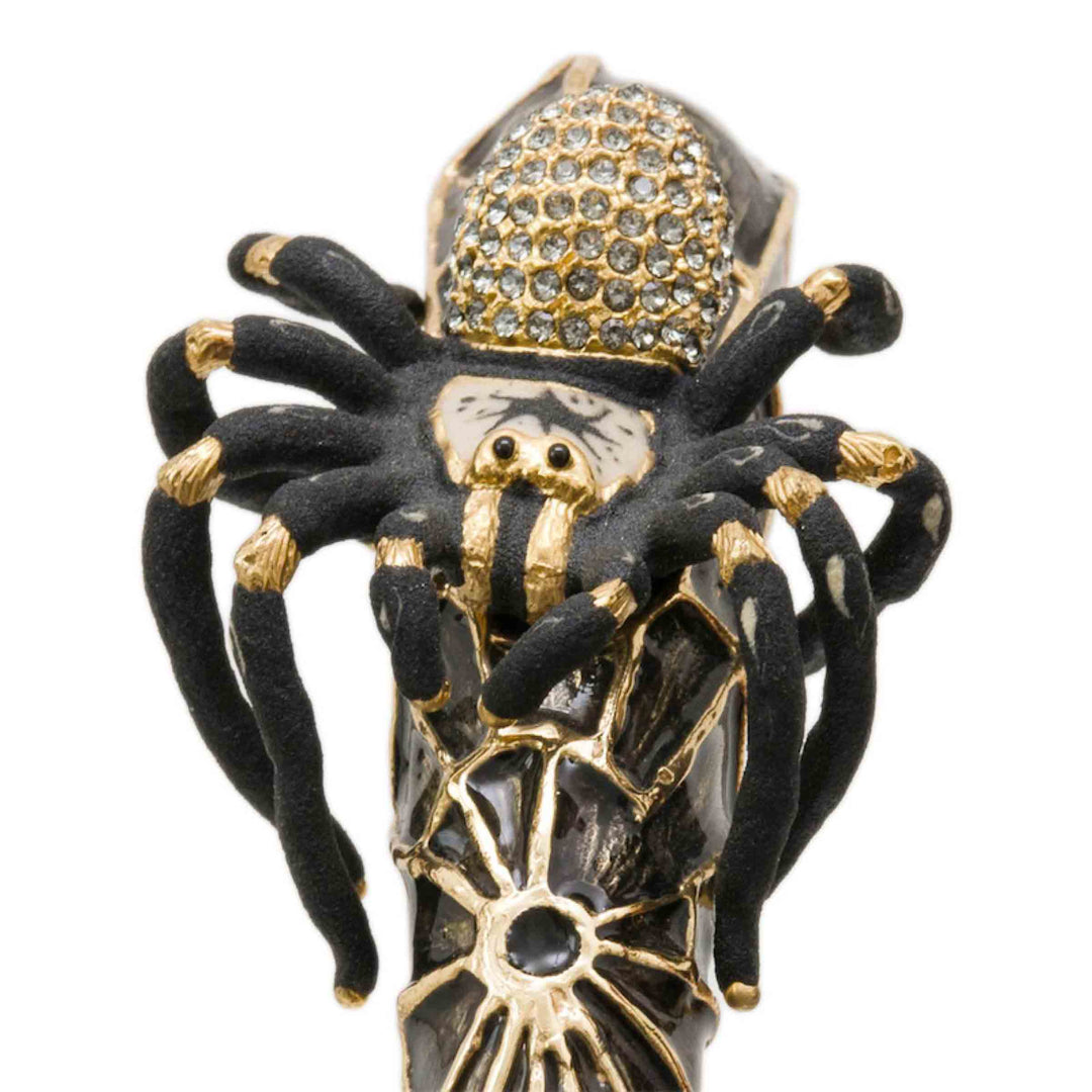 Cane TARANTULA with Enameled Brass and Swarovski® Crystal Handle by Pasotti 03