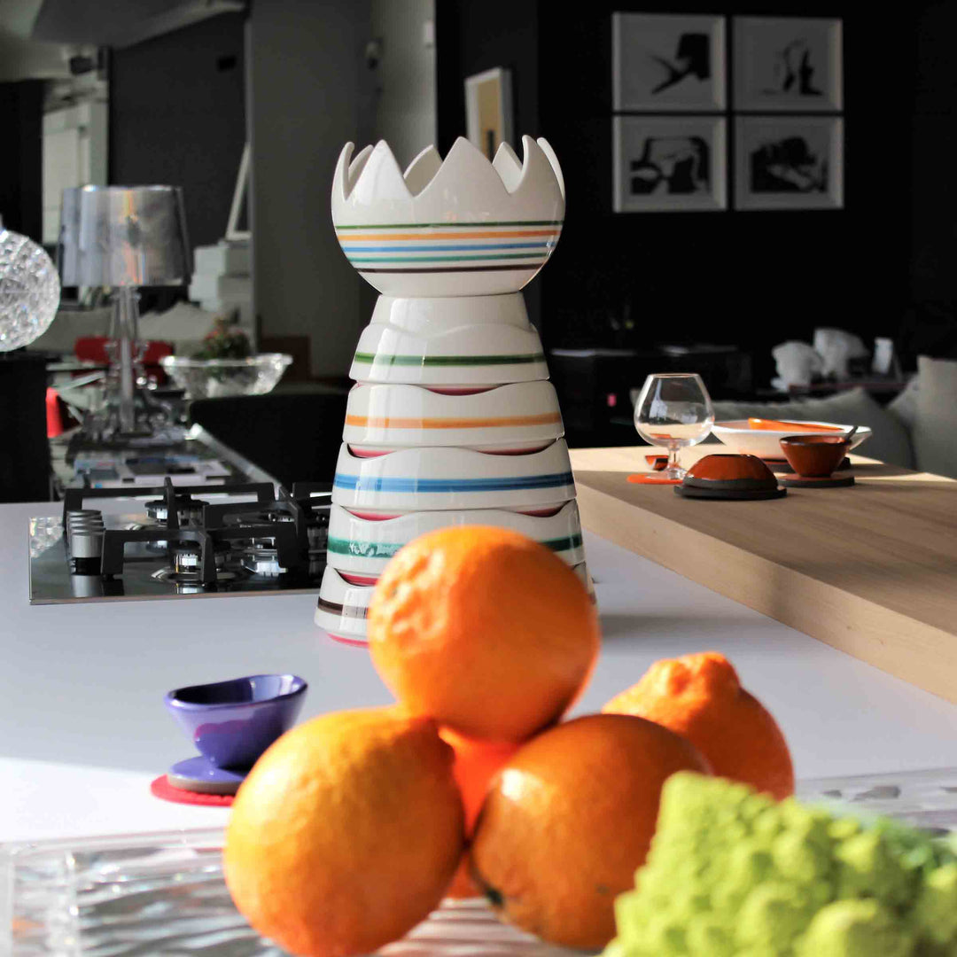 Ceramic Stackable Bowls ETNA Colourful by Improntabarre 02