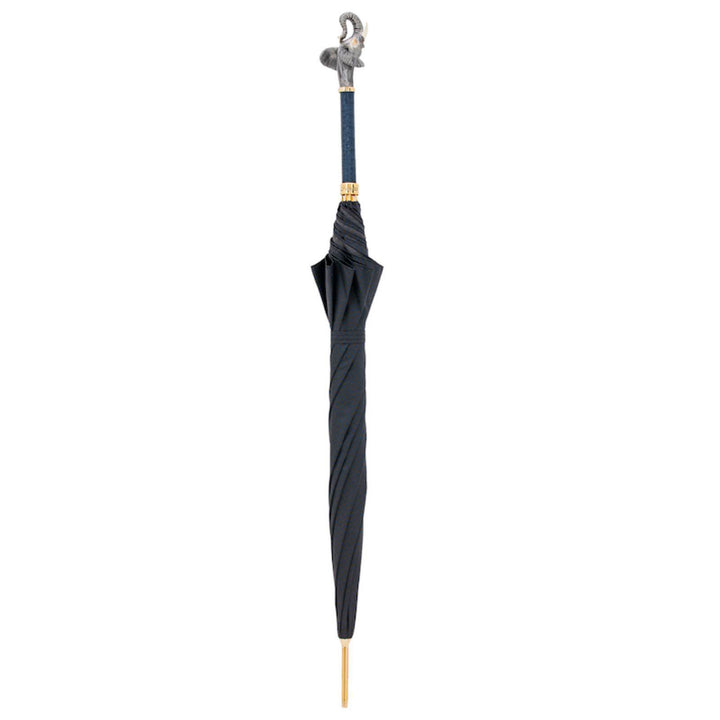 Umbrella ELEPHANT with Enameled Brass Handle 03
