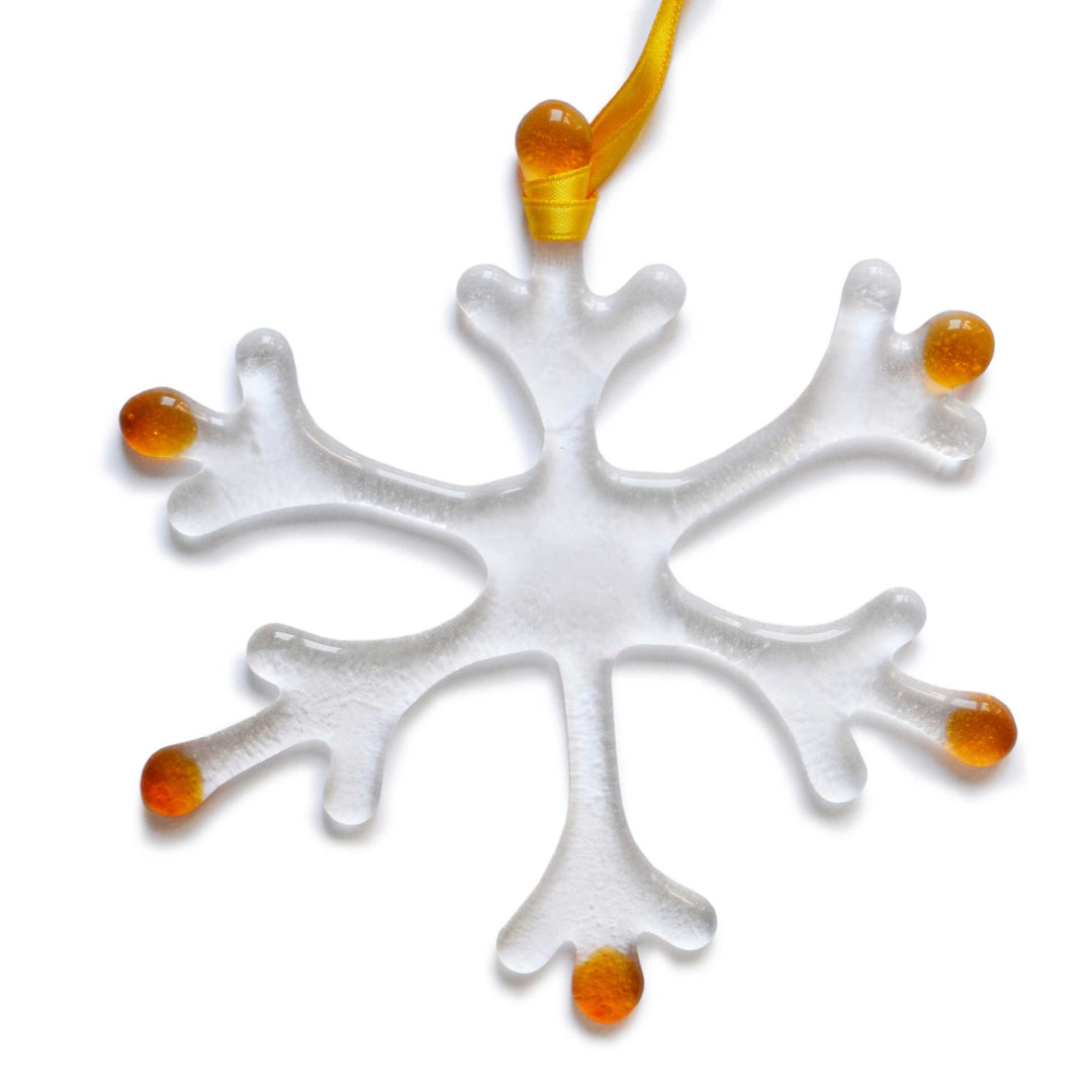 Murano Glass Christmas Ornament NEVE Set of Six by D.i. Più Andretto Design 05