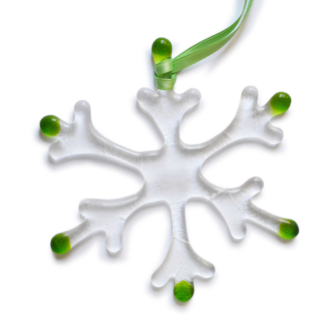 Murano Glass Christmas Ornament NEVE Set of Six by D.i. Più Andretto Design 07
