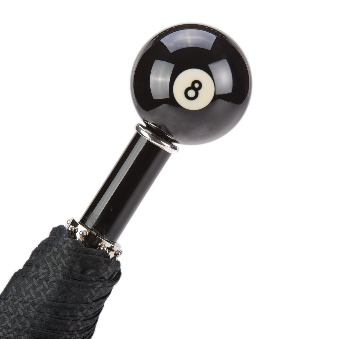 Folding Umbrella BILLIARD BALL 8 with Resin Handle 04