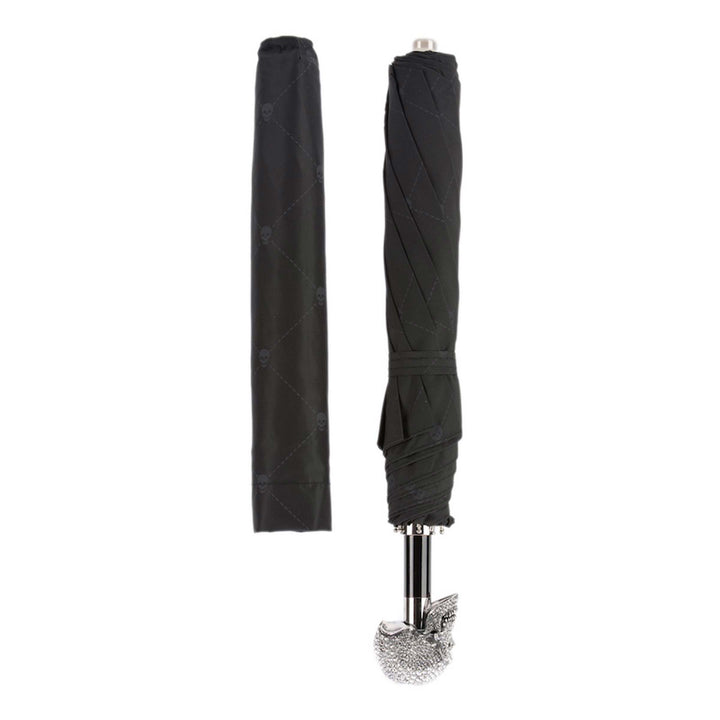 Folding Umbrella SWAROVSKI® SKULL with Swarovski® Crystal Handle by Pasotti 03