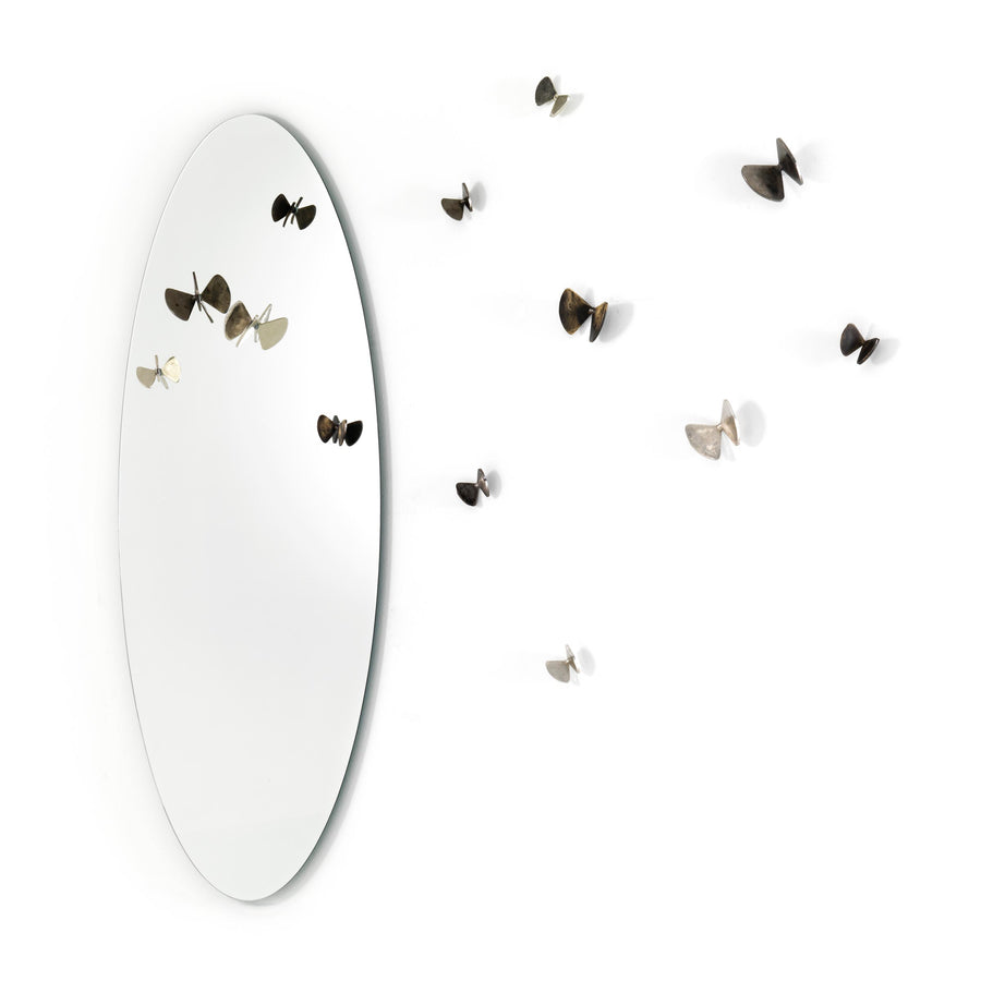 Mirror with Clothes Hangers BICE by Roberto Mora for Mogg 1