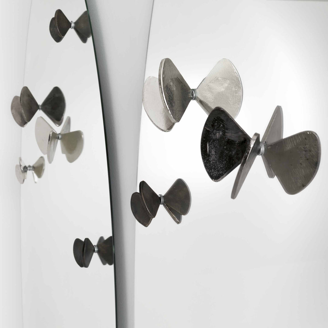 Mirror with Clothes Hangers BICE by Roberto Mora for Mogg 3