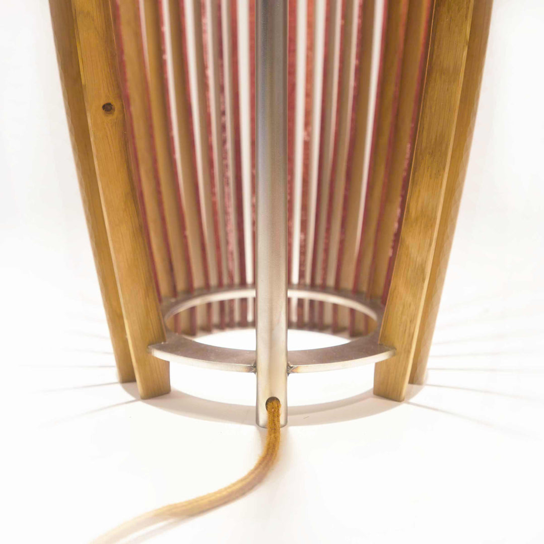 Wood Floor Lamp IBLA by Andrea Riva, Francesco De Luca, Caia Rossa for Winetage 05