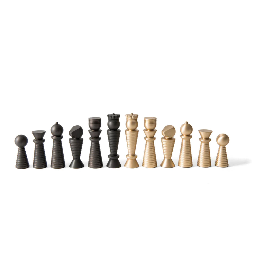 Wood Board Game CHESS & CHECKERS GAME BOARD by Pinetti 04