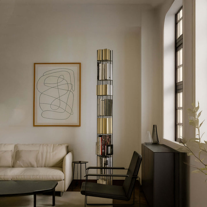 Metal Bookshelf METRICA TOWER by Ctrlzak for Mogg