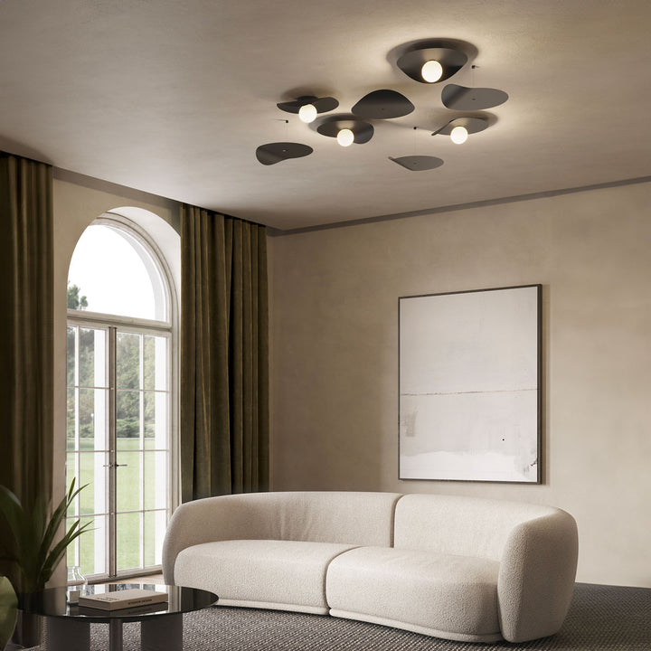 Metal Ceiling Lamp FLOW CEILING by Chris Basias for Kdln 1